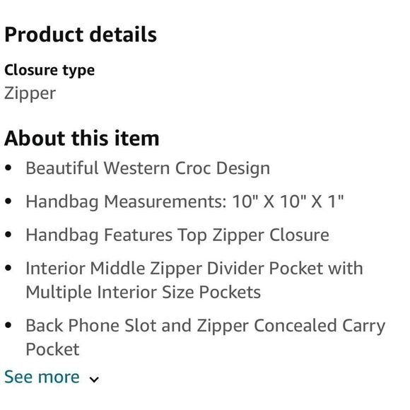 Justin West cowgirl conceal and carry crossbody bag! Super cute ! - Picture 8 of 8